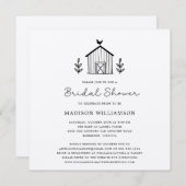 Rustikales Bauernhaus Stall Skript QR Code Brautpa (Vorne/Hinten)