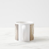 Rustikales Bauernhaus Stallholz & Weißer Laurels Espressotasse (Rückseite)