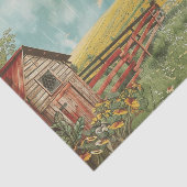 Rustikales Bauernhaus und Stalldekoupage Seidenpapier (Ausschnitt)