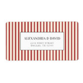 Rustikales Bauernhaus Vintag Red Ticking (Vorne)