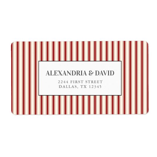 Rustikales Bauernhaus Vintag Red Ticking (Vorne)