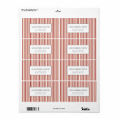 Rustikales Bauernhaus Vintag Red Ticking (Vorne)