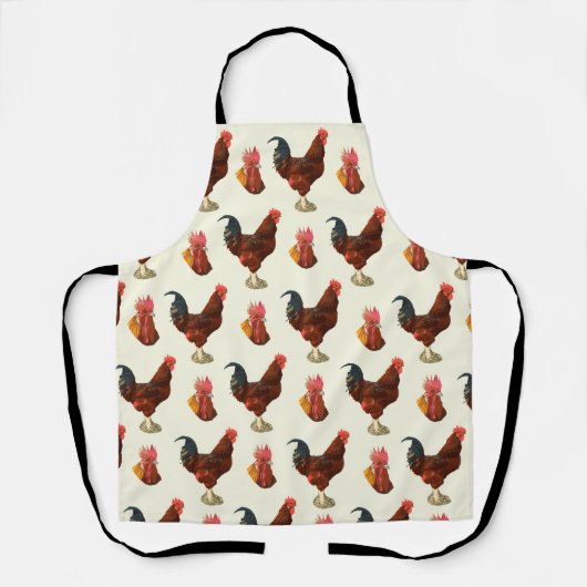 Rustikales Bauernhaus Wasserfarbengeflecht Schürze (Vorderseite)