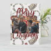 Rustikales Bauernhaus Weihnachten (Stehend Vorderseite)