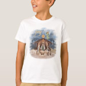 Rustikales Bauernhaus Weihnachten Joy Nativy T-Shirt (Vorderseite)