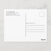 Rustikales Bauernhaus Weihnachten Karierte Party E Postkarte (Rückseite)