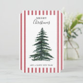 Rustikales Bauernhaus Weihnachten Rotes Vintages T (Stehend Vorderseite)