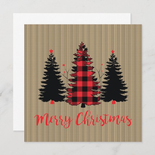 Rustikales Bauernhaus Weihnachtsbaum Trio (Vorne/Hinten)