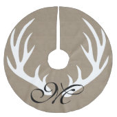 Rustikales Bauernhaus-weiße Polyester Weihnachtsbaumdecke (Vorderseite)