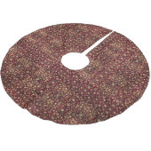 Rustikales Bauernhaus Woolen Teppich Muster Weihna Polyester Weihnachtsbaumdecke (Schrägansicht)