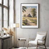 Rustikales Bauernhofposter Poster