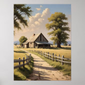 Rustikales Bauernhofposter Poster (Vorne)