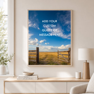 Rustikales Bauernhoftor - Erstelle Deinen eigenen  Poster