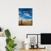Rustikales Bauernhoftor - Erstelle Deinen eigenen Poster (Heimbüro)