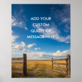 Rustikales Bauernhoftor - Erstelle Deinen eigenen Poster (Vorne)