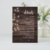 Rustikales Bauernholz, Saitenleuchten, Angaben zur Begleitkarte (Stehend Vorderseite)