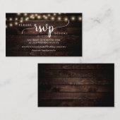 Rustikales Bauernholz, Saitenleuchten, Online-UAWG Begleitkarte (Vorne/Hinten)