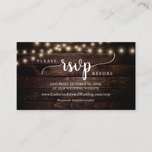 Rustikales Bauernholz, Saitenleuchten, Online-UAWG Begleitkarte (Vorderseite)