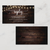 Rustikales Bauernholz, Saitenleuchten, Online-UAWG Begleitkarte (Vorne/Hinten)