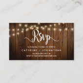 Rustikales Bauernholz, Saitenleuchten, UAWG Respon Begleitkarte (Vorderseite)