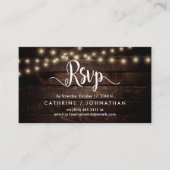 Rustikales Bauernholz, Saitenleuchten, UAWG Respon Begleitkarte (Vorderseite)