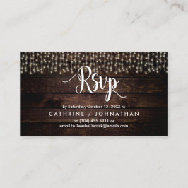 Rustikales Bauernholz, Saitenleuchten, UAWG Respon Begleitkarte