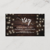 Rustikales Bauernholz, Saitenleuchten, UAWG Respon Begleitkarte (Vorderseite)