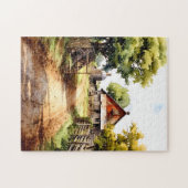 Rustikales Bauernpuzzle Puzzle (Horizontal)