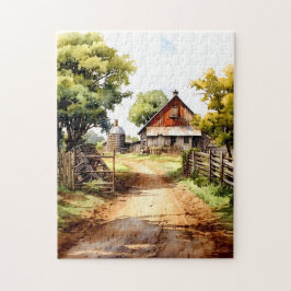 Rustikales Bauernpuzzle Puzzle