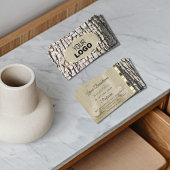 Rustikales Baumkornbrotkorn Oval Gold Border Logo Visitenkarte