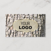 Rustikales Baumkornbrotkorn Oval Gold Border Logo Visitenkarte (Vorderseite)