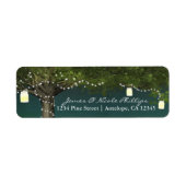 Rustikales Baumland und String-Lights - Adressetik (Vorne)