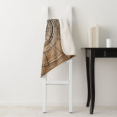Rustikales Baumring Design Blanket für gemütliche Sherpadecke (Beispiel)