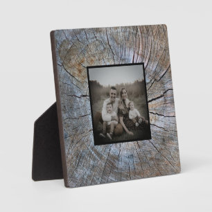 Rustikales Baumring-Muster Fotoplatte