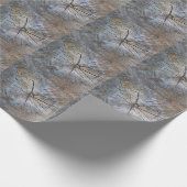 Rustikales Baumringmuster Geschenkpapier (Ecke)