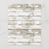 Rustikales Beach Starfish Brautparty Bingo Game (Rückseite)