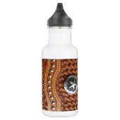 Rustikales bearbeitetes Leder des Westernlandes Trinkflasche (Rechts)