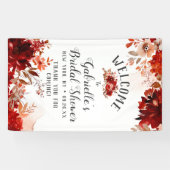 Rustikales Beauty Floral Bouquet Brautparty Willko Banner (Horizontal)