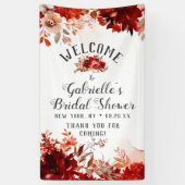 Rustikales Beauty Floral Bouquet Brautparty Willko Banner (Vertikal)