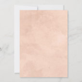 Rustikales Beauty Floral Brunch & Bubbly Brautpart Einladung (Rückseite)