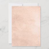 Rustikales Beauty Floral Hochzeit im Herbst Brautp Einladung (Rückseite)