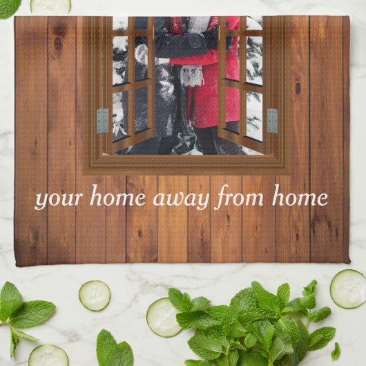 Rustikales Bed and Breakfast 🌿 Country Inn Gäste Geschirrtuch (Gefaltet)