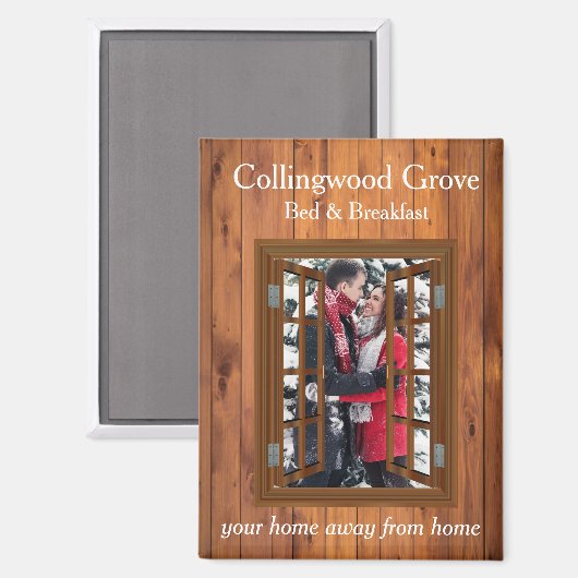 Rustikales Bed and Breakfast 🌿 Country Inn Gästeb Magnet (Vorderseite/Rückseite)