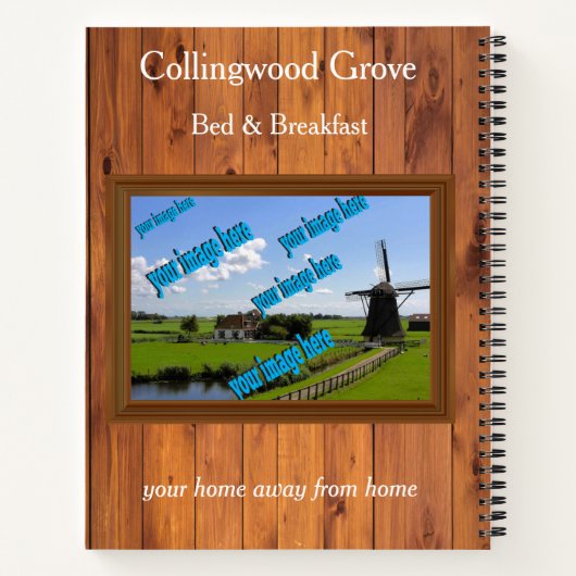 Rustikales Bed and Breakfast 🌿 Country Inn Gästeb Notizblock (Rückseite)