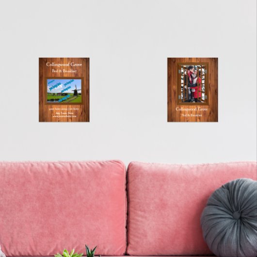 Rustikales Bed and Breakfast 🌿 Förderung Bilderwand Sets (Wohnzimmer)
