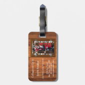 Rustikales Bed and Breakfast 🌿 Förderung Gepäckanhänger (Rückseite vertikal)