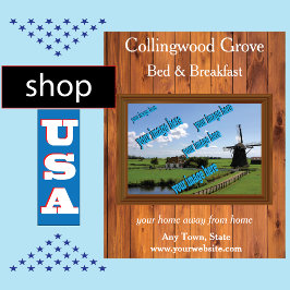 Rustikales Bed and Breakfast 🌿 Förderung Poster