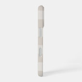 Rustikales Beige Buffalo Karo Monogram iPhone 16 Hülle (Rechte Seite)
