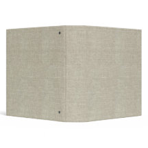 Rustikales Beige Leinwand bedruckt 3 Ring Binder