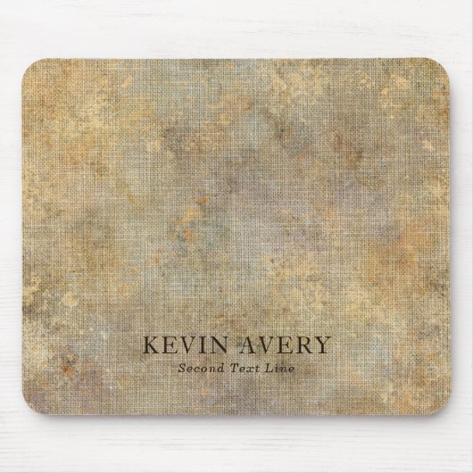 Rustikales Beige Texturgeschäft Mousepad (Vorne)